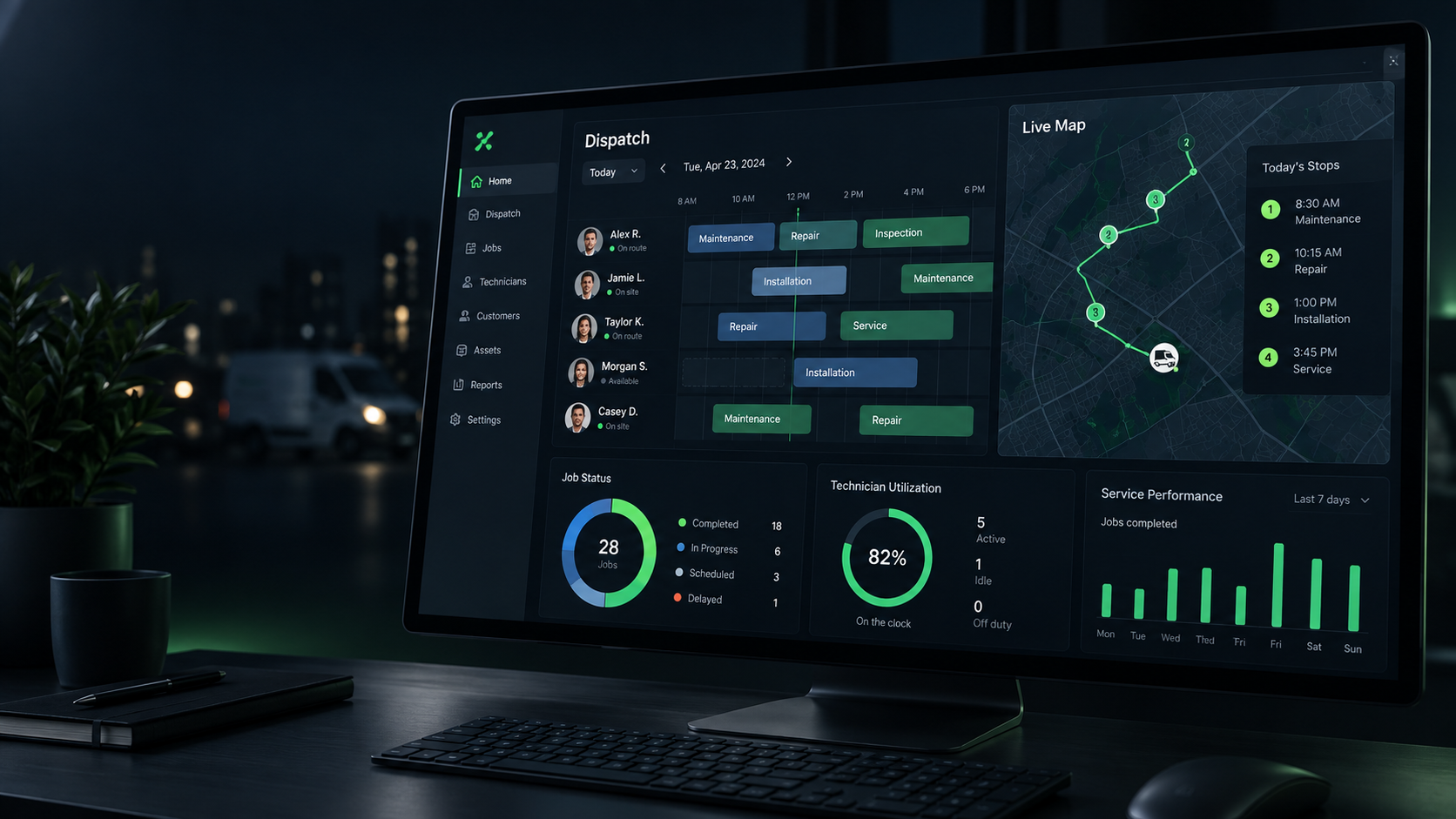 Northstar Ops dispatch dashboard