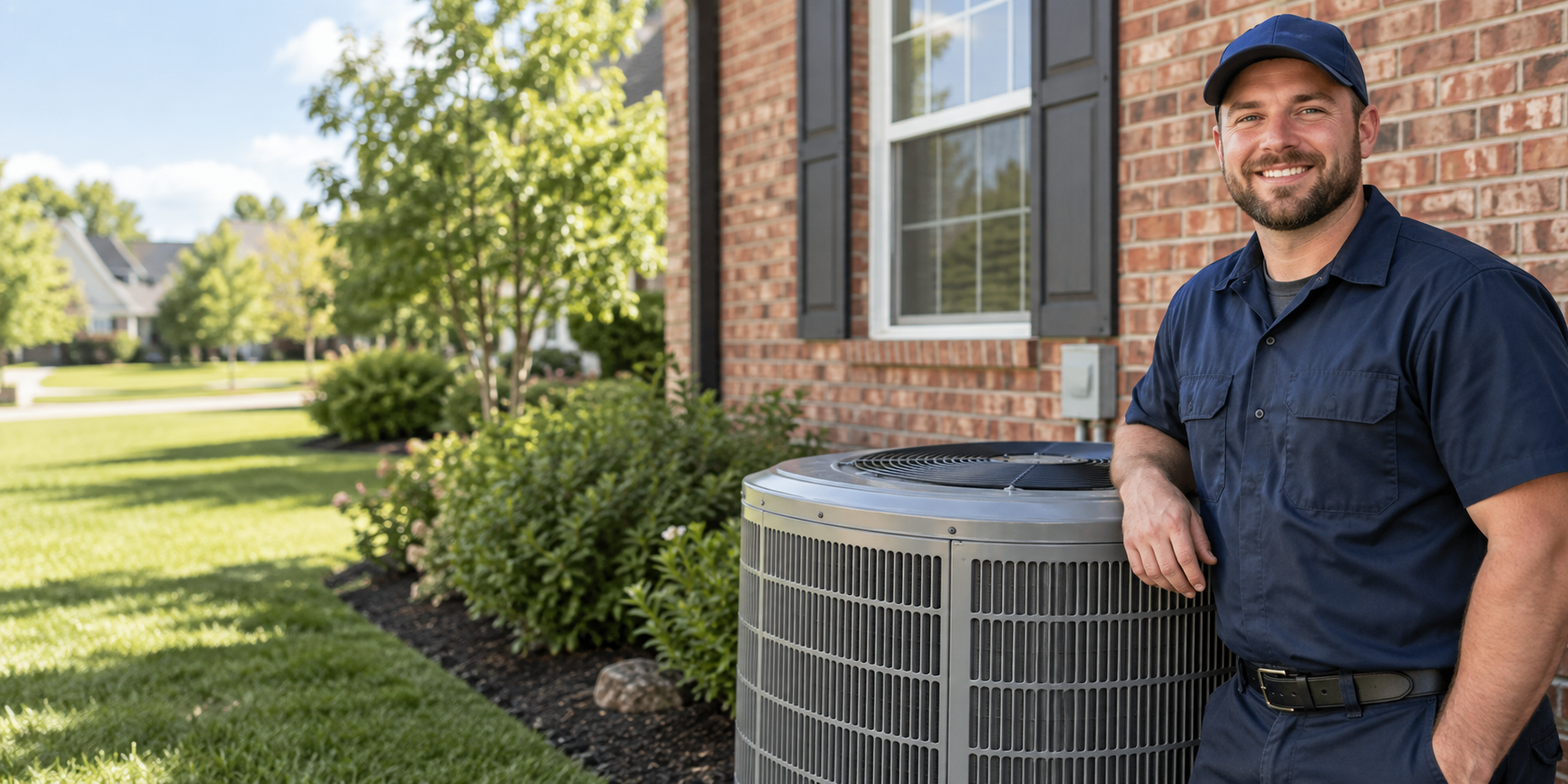 Summit Air technician visiting a home